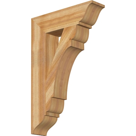 Ekena Millwork Olympic Traditional Rough Sawn Bracket, Western Red Cedar, 6"W x 24"D x 36"H BKT06X24X36OLY01RWR